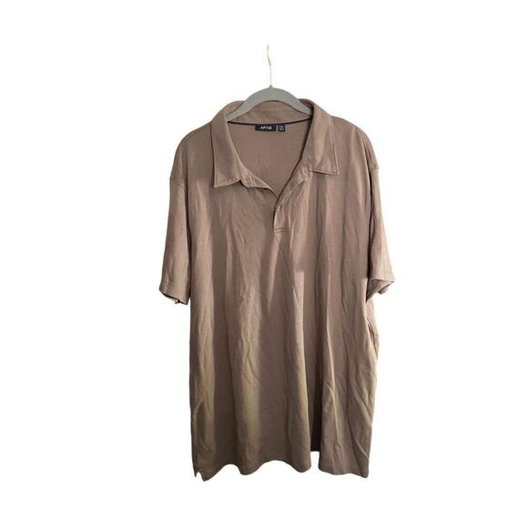 Apt. 9 men’s short sleeve ground down polo shirt size Taupe XXL - Picture 1 of 3